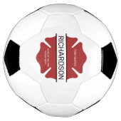 Symbole logo rouge du pompier personnalisé (Tourné)