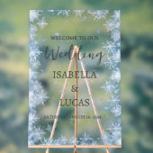 SYMBOLE Mariage acrylique de Noël bleu glace (Neutre)