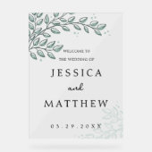 SYMBOLE Mariage ACrylique Eucalyptus Green Boho (Recto)