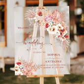 SYMBOLE Mariage Acrylique Floral Boho Blush Terrac