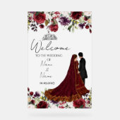 Symbole mariage acrylique Floral islamique (Recto)