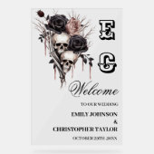 SYMBOLE Mariage ACrylique gothique du crâne (Recto)