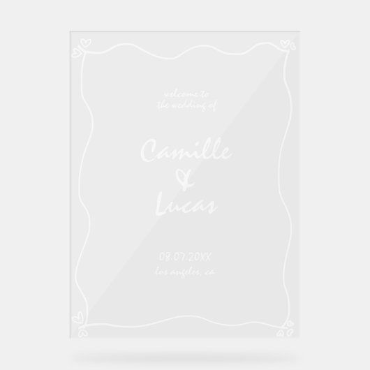 SYMBOLE Mariage ACrylique Rétro manuscrit (Recto)