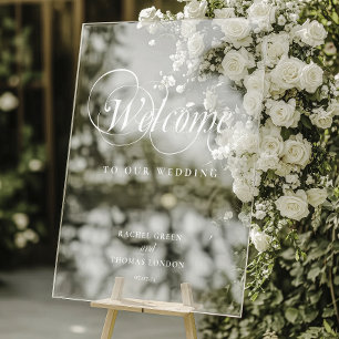 Symbole Mariage de calligraphie blanc de bienvenue