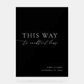 Symbole Mariage de l'heure du cocktail noir et bla (Recto)