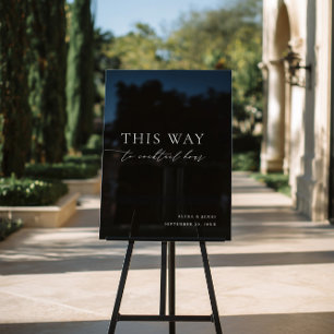 Symbole Mariage de l'heure du cocktail noir et bla