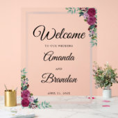 SYMBOLE Mariage floral Élégant Affiche de bienvenu (Mariage)