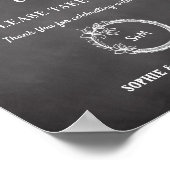 Symbole Mariage noir Favors mariage Poster (Coin)