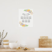 Symbole mariage Poster Siège Fleuri Violet (Cuisine)