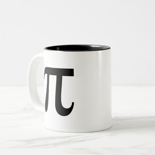 Symbole mathématiques Pi Mug café (Devant gauche)