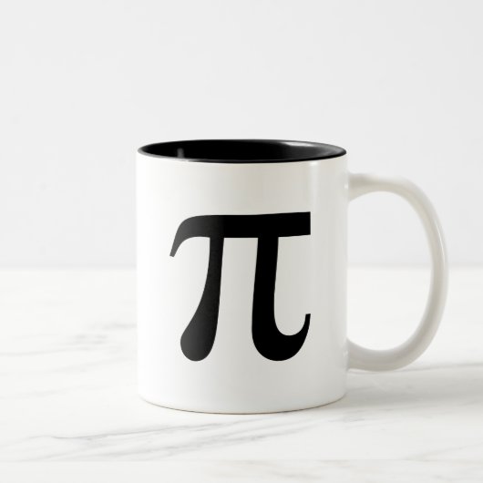Symbole mathématiques Pi Mug café (Droit)