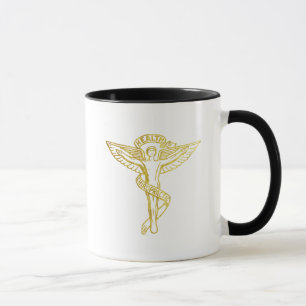 Symbole MÉDIAL Chiropratique Gold Outline Mug
