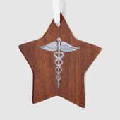 Symbole Médicale de Caduceus en argent Imprimer (devant)