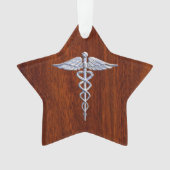 Symbole Médicale de Caduceus en argent Imprimer (devant)