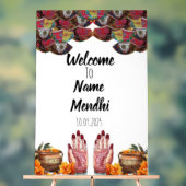 Symbole Mendhi acrylique floral (Neutre)