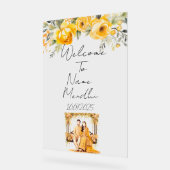 Symbole mendhi jaune floral (Angle)