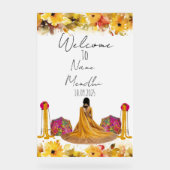 Symbole mendhi jaune floral (Recto)