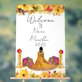 Symbole mendhi jaune floral (Neutre)