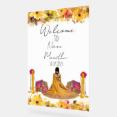 Symbole mendhi jaune floral (Angle)