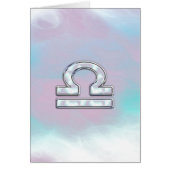 Symbole moderne Libra Zodiac Mère de style Pearl (Devant)