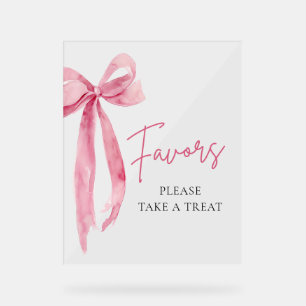 Symbole moderne Pink Bow Graduation Party Faveurs