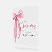 Symbole moderne Pink Bow Graduation Party Faveurs (Angle)