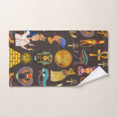 Symbole Motif égyptien Hiéroglyphique antique (Serviette à main)