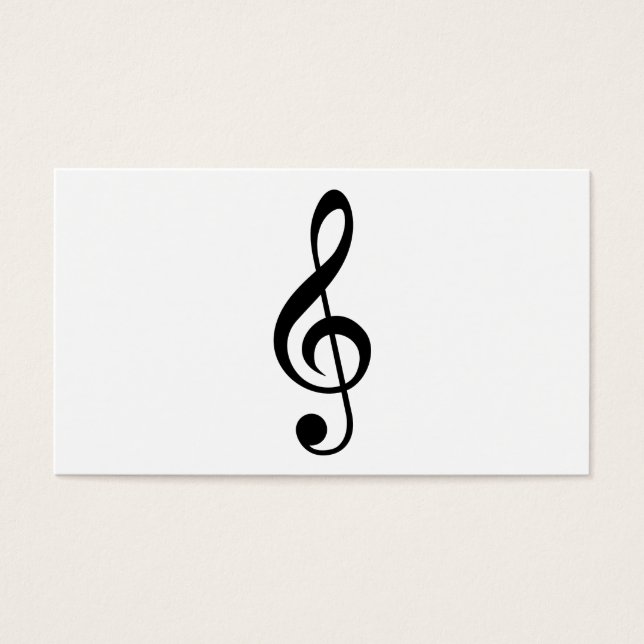 Symbole musical G-Clef Treble Clef (Devant)