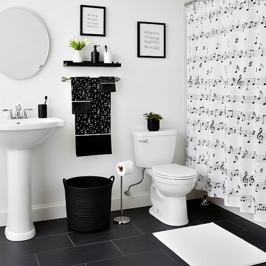 symbole musical serviette de bain ensemble