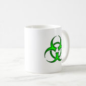 Symbole néon vert de bioaléa Mug (Devant droit)