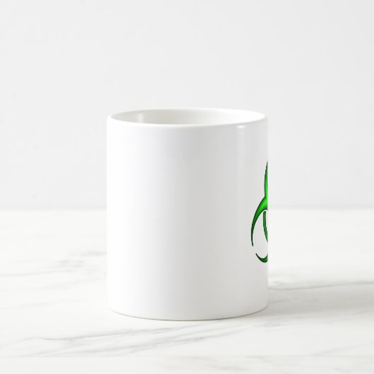 Symbole néon vert de bioaléa Mug (Centre)