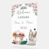 Symbole Nikkah rose fleuri islamique. (Angle)