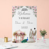 Symbole Nikkah rose fleuri islamique. (Mariage)