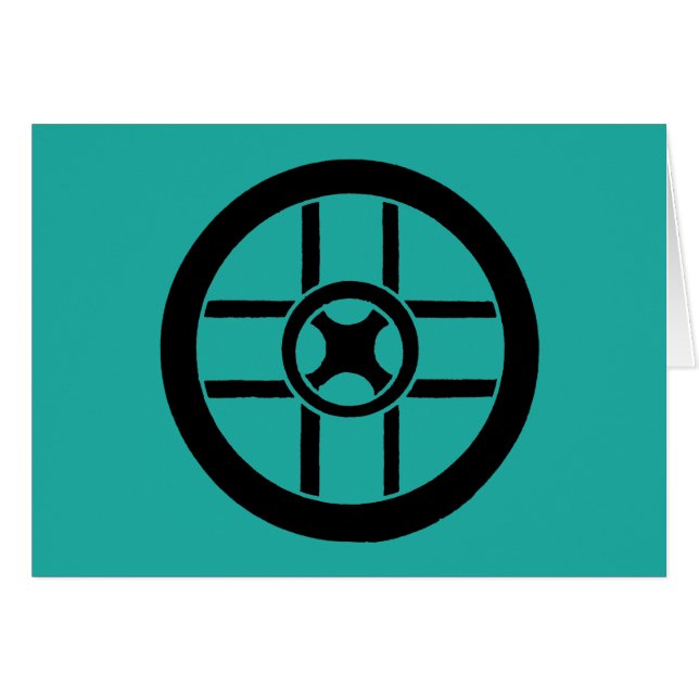 Symbole nordique : Croix de roue (Devant Horizontal)