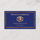 Symbole oculaire Carte de visite d'investigation p (Devant)