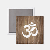 SYMBOLE OM Rustique Aimant (Recto/Verso)