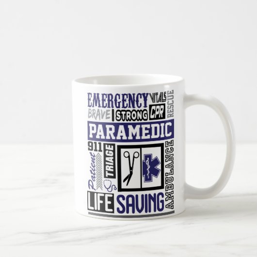 Symbole paramétrique personnalisé Mots Coffee Mug (Droite)