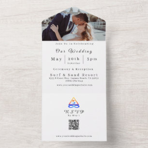 Symbole photo Faire-part de mariage-QR Code-Twin F