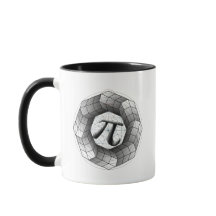Symbole Pi Mug d'illusion optique - Math Gift Love