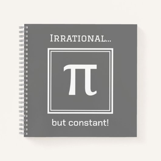 Symbole Pi personnalisé, Carnet Math Lover (Devant)