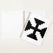 Symbole Pixel Art Black Cross (Devant avec enveloppe)