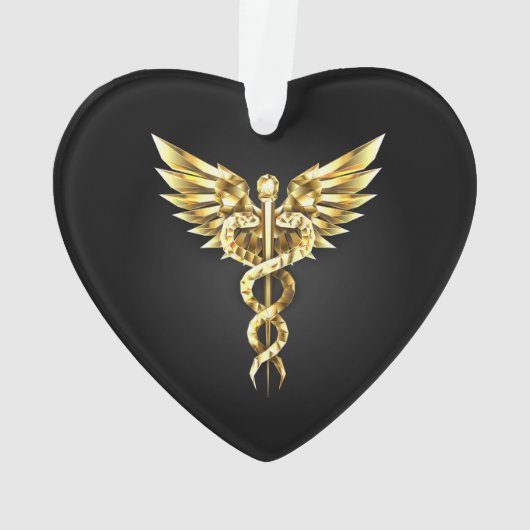 Symbole Polygonal Or Caduceus (dos)