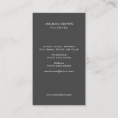 Symbole Psi Parties scintillant Faux Silver Carte  (Dos)