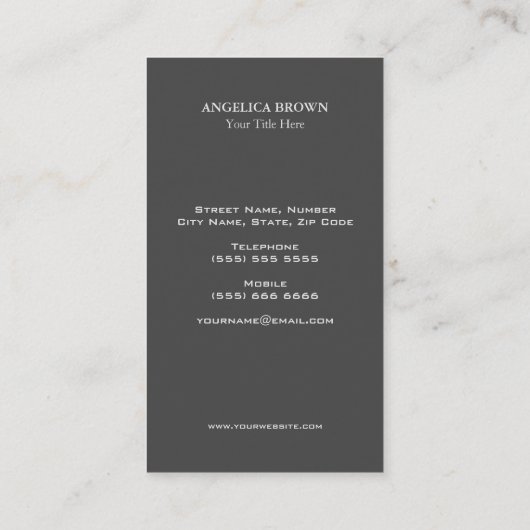 Symbole Psi Parties scintillant Faux Silver Carte (Dos)