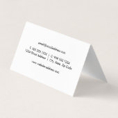 SYMBOLE Psi Psychologue Carte de visite plié (Dos)