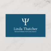 Symbole Psi psychologue professionnel carte de vis (Devant)