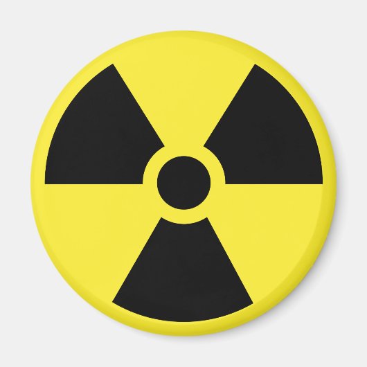 Symbole radioactif aimant (Devant)