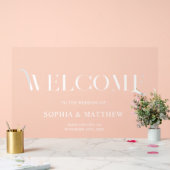 Symbole rétro élégant de bienvenue de mariage (Mariage)