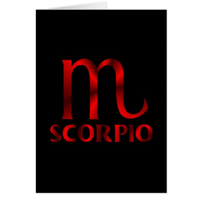 Symbole rouge d'horoscope de Scorpion (Devant)