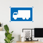 Symbole routier des camions Poster (Bureau à domicile)